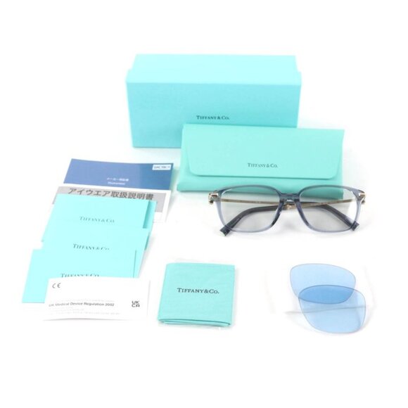 Tiffany & Co Tf2253 T Motif Sunglasses Clear Gray Gold Hardware main image 11